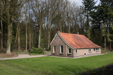 Plakat Colony houses Maatschappij van Weldadigheid Frederiksoord Netherlands. Koloniehuisje. 
