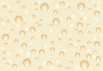 Seamless pattern of abstract repeating colorful bubbles of porous milky texture like white airy chocolate. Vector Illustration.