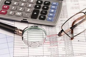 Accessories for doing business in the office on the table