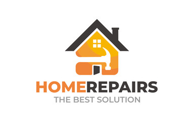 Creative Home repair Concept Logo Design