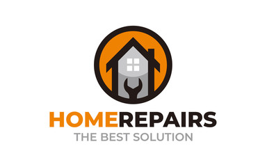 Creative Home repair Concept Logo Design