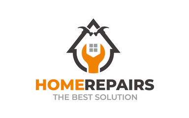 Creative Home repair Concept Logo Design