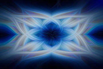 Artistic textured image of multicolored luminous twirl as abstract background