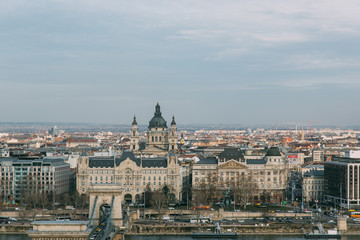 beautiful panorama of budapest hungary