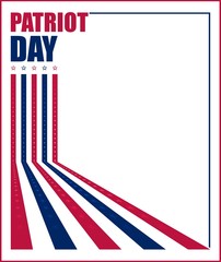 Vector illustration for US Patriot Day celebration