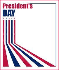Vector illustration for US President's Day celebration