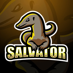 Komodo mascot esport logo design