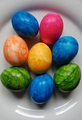 Obraz na płótnie Canvas Colorful easter eggs