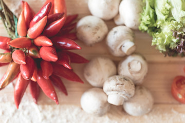 Funghi porcini e peperoncini / Porcini mushrooms and chili peppers