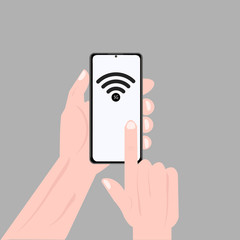 5g wi-fi technology icon. Wifi wireless network sign. Mobile internet symbol. Classic flat style. Quality design element. Simple 5g wifi icon. Vector