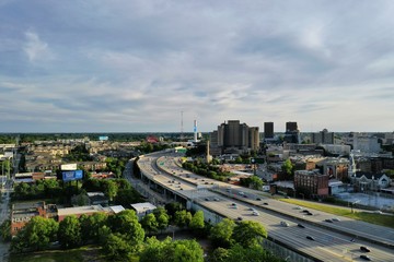 Beautiful Downtown Atlanta Aerial Footage