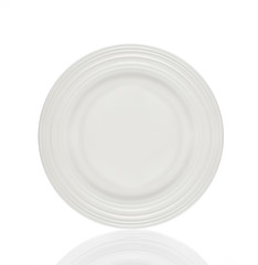 White plate isolated on white