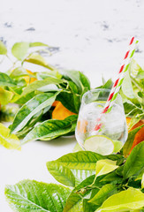 Homemade citrus infused water