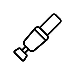 sanding tool for nail plate icon vector. sanding tool for nail plate sign. isolated contour symbol illustration