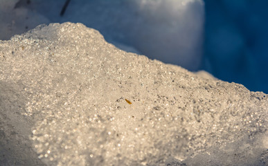 Natural winter background with fresh snow texture at Nathatop, Patnitop Jammu
