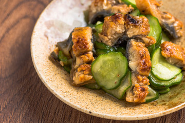 鰻ときゅうりの酢の物