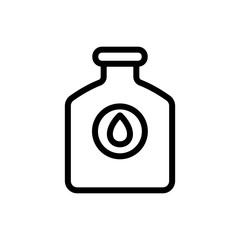 technical lubricated bottle icon vector. technical lubricated bottle sign. isolated contour symbol illustration