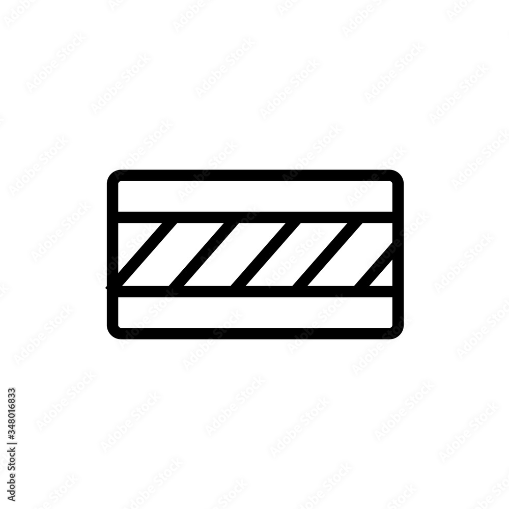 Poster floor material diagonal pattern icon vector. floor material diagonal pattern sign. isolated contour 