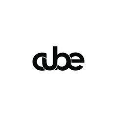 cube typography letter original monogram logo design