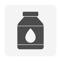 Water drinking bottle vector icon design.