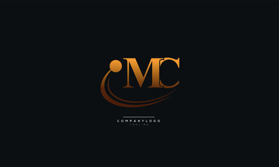 MC Letter Logo Alphabet Design Icon Vector Symbol