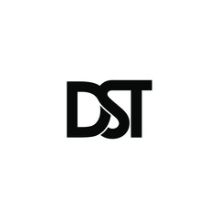dst letter original monogram logo design