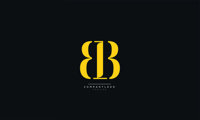 BB Letter Logo Alphabet Design Icon Vector Symbol