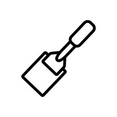 large blade cutter icon vector. large blade cutter sign. isolated contour symbol illustration