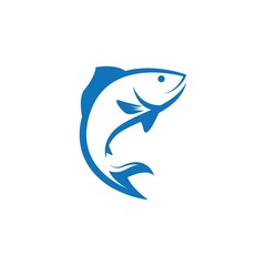 Fish logo template icon