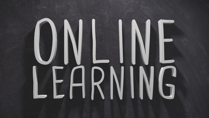 Distance Education online learning school class remote training lessons - 3D illustration render