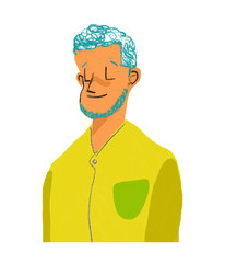 다양한 색깔로 표현한 남자들