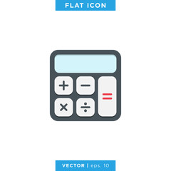 Calculator icon vector design template