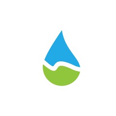 Water drop logo design with modern concept