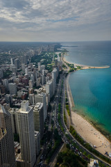 Fototapeta na wymiar aerial view of chicago