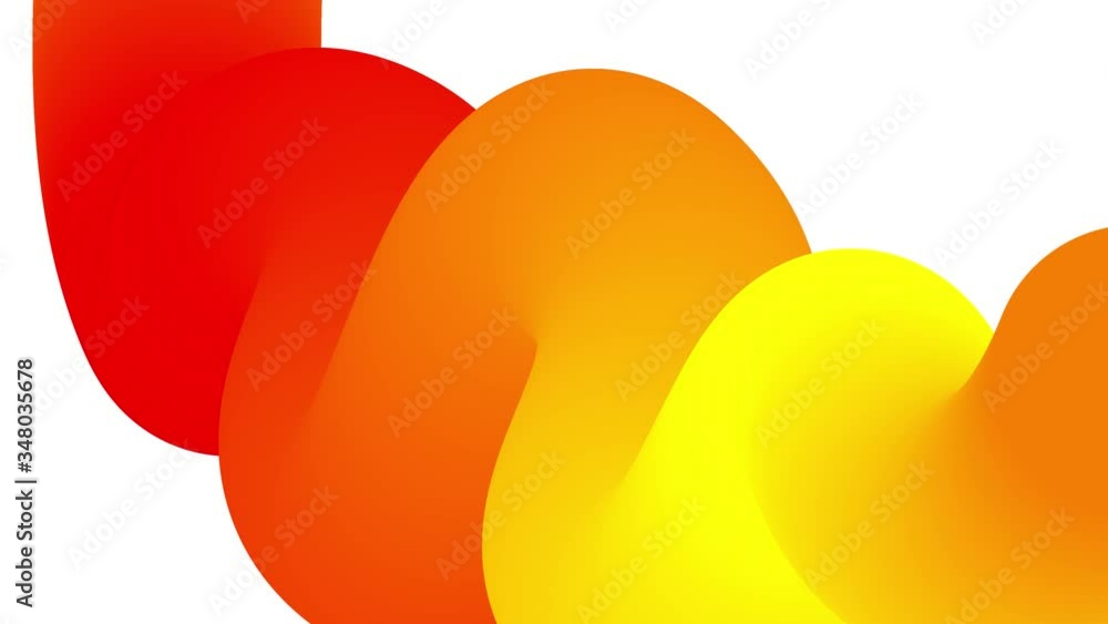 Poster beautiful gradients with shades of red yellow flow along elegantly twisted line or pipe. beautiful m