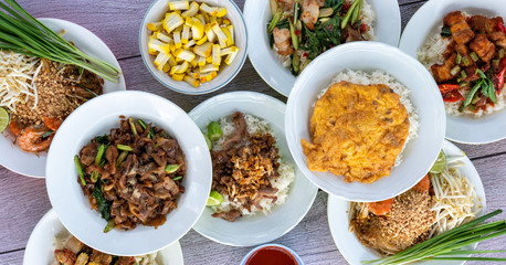 Mixed Thai Food Selections 