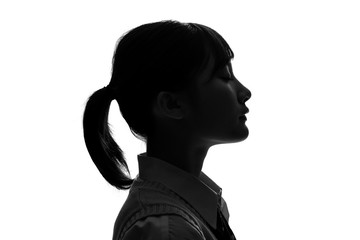 女子高生　シルエット