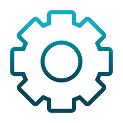 gear cogwheel laboratory science and research gradient style icon