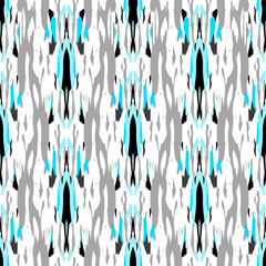 Batik, Hand Drawn. Paint Texture Ornament. 