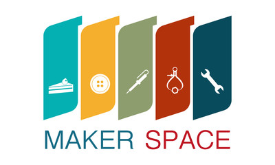 Maker space logo icon vector concept. Business icon , co working space logo.