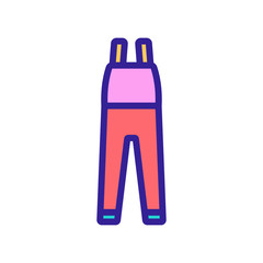 protective clothing icon vector. protective clothing sign. color symbol illustration