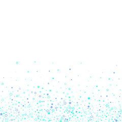 Blue, cyan, turquoise glitter stars confetti