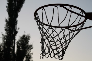 Basketball hoop.