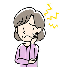 耳鳴り　頭痛など　おばあさん