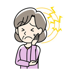 耳鳴り　頭痛など　おばあさん