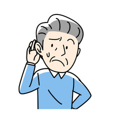 難聴など　おじいさん