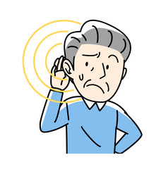 難聴など　おじいさん
