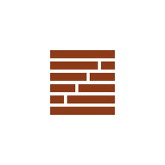 simple square brick geometric design symbol vector
