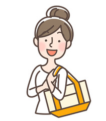 Fototapeta premium 買い物 女性