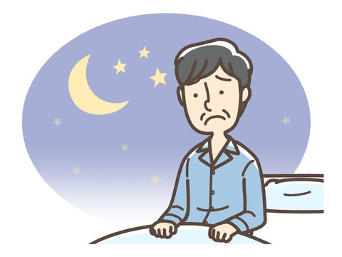 不眠症　中年　男性